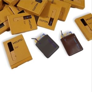 Wallet Men Vegan Leather Mojito Cash Card Holders Slim Travel Accessories Wallet